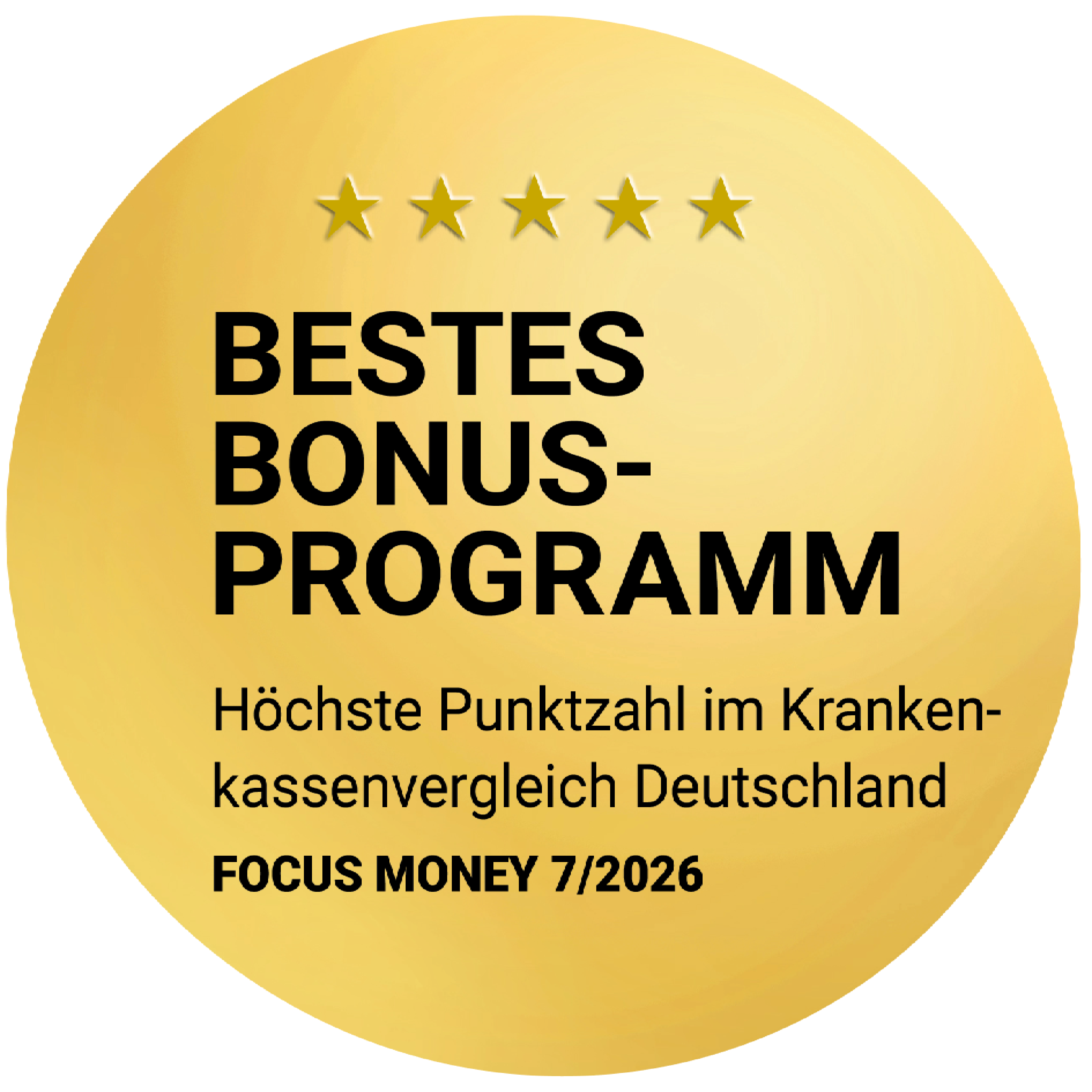 Siegel für das beste Bonusprogramm Deutschlands 2026